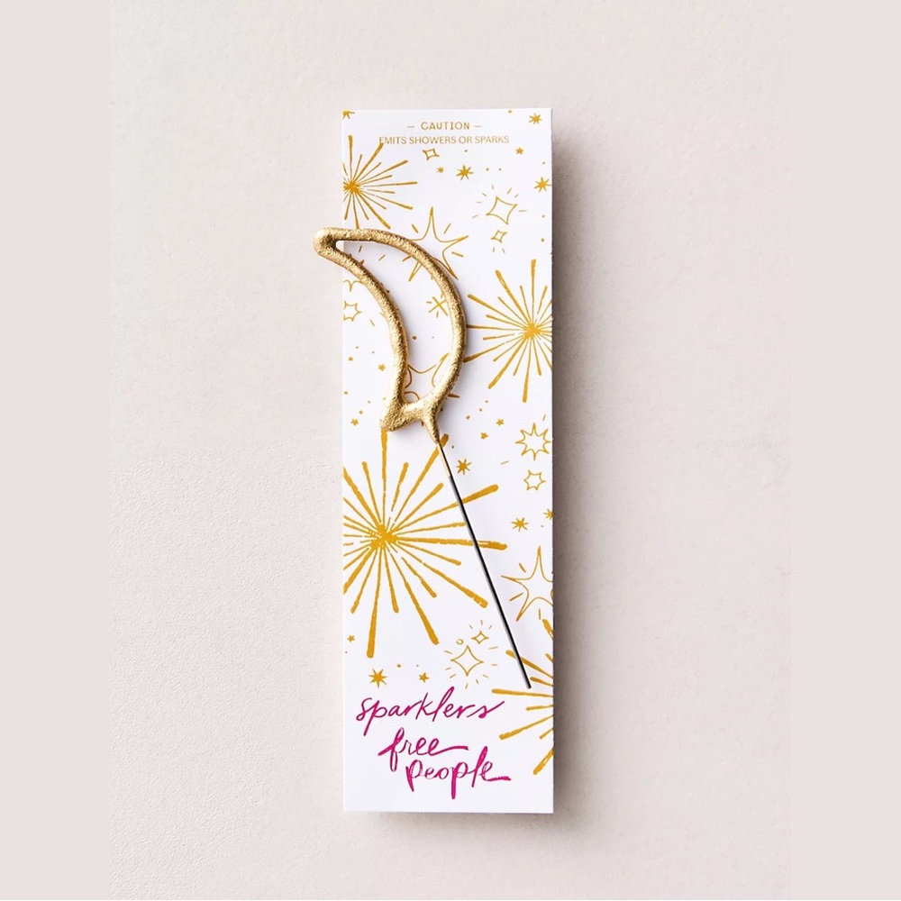 Free People Gold Crescent Sparkler